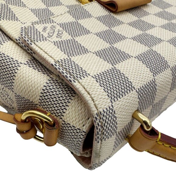 Louis Vuitton Croisette Damier Azur Satchel Crossbody Bag Rose Ballerine - Picture 6 of 16